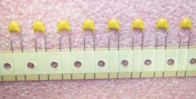 CANTIDAD (100) CONDENSADORES DE DISCO CERÁMICO 100pf 1000V 1KV 10% Y5R CLASE 2 F101K25Y5RN6UY5 Foto 1 de 4