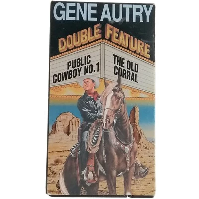 Gene Autry Double Feature VHS 1989 The Old Corral And Public Cowboy No 1 - Image 1 of 3