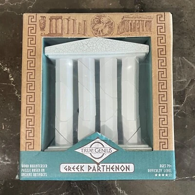 Greek Parthenon - 15-piece 3D Puzzle - Wooden Brainteaser Columns By True Genius - Image 1 of 4