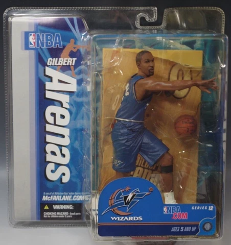 McFARLANE GILBERT ARENAS WASHINGTON WIZARDS SERIES 12 NBA BASKETBALL MIB Cover