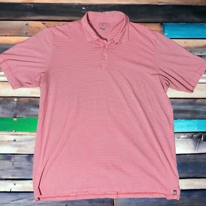 Polo Peter Millar 100% cotone Pima - gessati rossi e bianchi taglia XXL �� - Foto 1 di 10