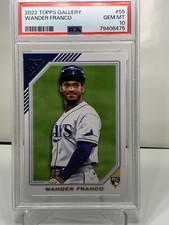 2022 TOPPS GALLERY PRINTER PROOF WANDER FRANCO RC #55 PSA 10