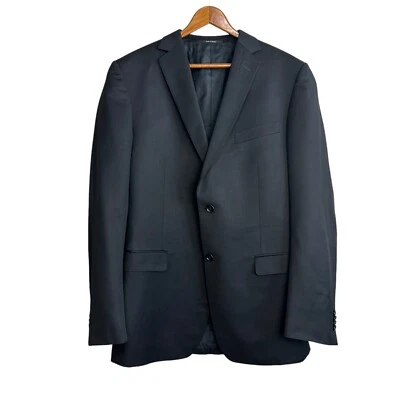 Blazer Z Zegna Negro Lana Mohair Para Hombres IT 54L / US 44 Abrigo Deportivo Largo Ermenegildo Foto 1 de 4