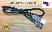 8-inch USB 2.0 A-Male to (1x4) 4-Pin IDC Motherboard Connector Adapter Cable