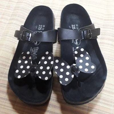 Birkenstock Disney Minnie Ribbon 黑色女式凉鞋 EU 35 JP22.5 日本码 — 第 1/4 张图片