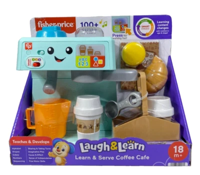 Fisher Price Laugh & Learn & Serve Coffee Cafe 100+ Sounds Phrases & Songs - Image 1 of 4