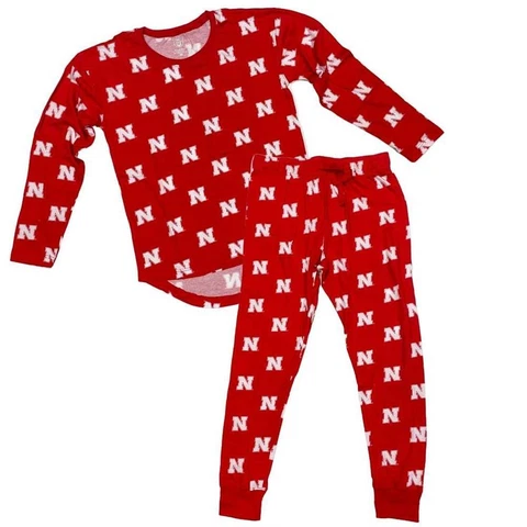 Womens Nebraska Cornhuskers Matching PJs Family Matching Pajama Cover
