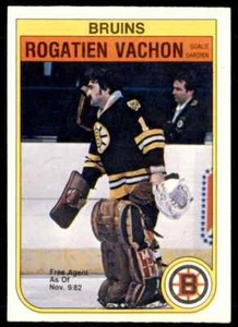 1982-83 O-Pee-Chee Rogatien Vachon Boston Bruins #23 - Picture 1 of 2