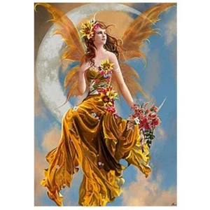 5D hágalo usted mismo pintura artesanal de diamantes cuentas parciales Rnd luna belleza 11""x 15"" #162006 - Imagen 1 de 1