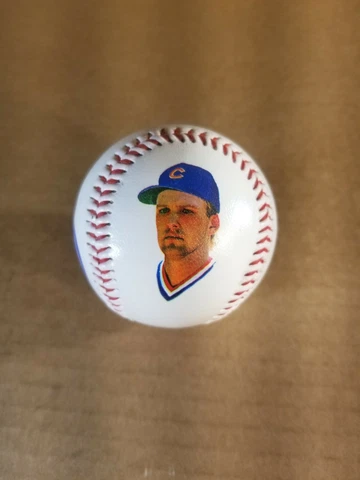 Mark Grace Fotoball 1989 Chicago Cubs Officially Licensed MLB + Protector Cover