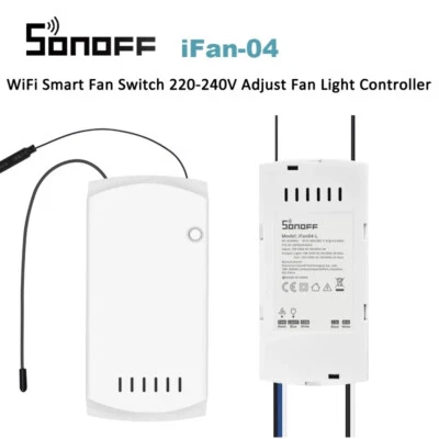 SONOFF Smart Fan Switch Adjust Fan Light Controller APP Voice  RF Remote Control - Image 1 of 4