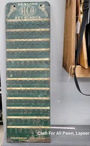 VINTAGE ILCO KEY ADVERTISING METAL DISPLAY SIGN HARDWARE STORE 36”x11.5” MANCAVE - Picture 1 of 4