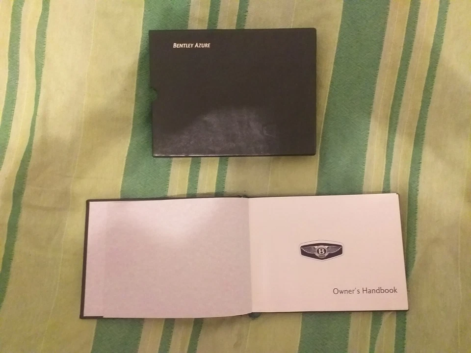 Bentley Azure владельцев справочник и кожаный держатель - отличном состоянии - Изображение 1 из 3