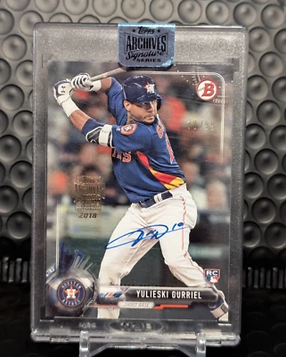 Bowman Topps Archive Signature Ser RC #29 2017 Yulieski Gurriel - Astros de Houston Foto 1 de 2