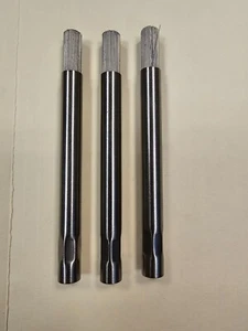 HIGHTBRUSH # PSS482 3/8'' x 4'' X 1/2''  PENCIL END BRUSH STAINLESS STEEL 3 PACK - Picture 1 of 4