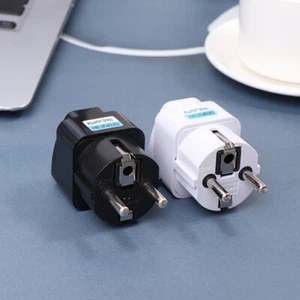1PC Universal EU Plug Adapter American Japan Korea Russia German Travel Plug _ou - Photo 1/14