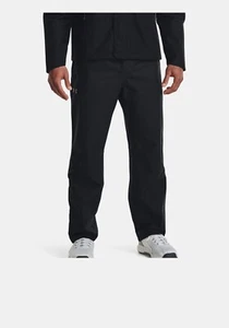 Under Armour Men's UA Stormproof Lined Rain Pants Pitch Black 2XL 1369255-001 - Picture 1 of 5