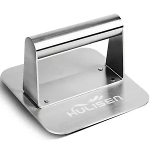 5.5" Stainless Steel Smashed Burger Press Burger Smasher 5.5" Square Outdoor - Picture 1 of 9