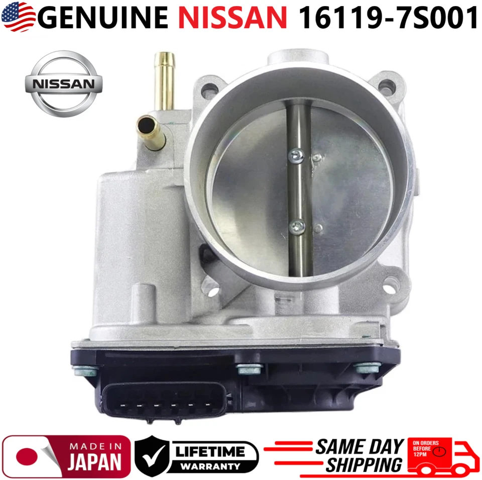 GENUINE NISSAN Throttle Body For 2004-2021 Nissan 4.0L V6 5.6L V8, 16119-7S001 - Image 1 of 4