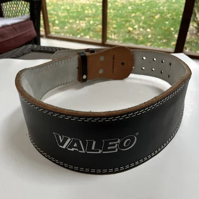 Cinturón Levantamiento de Pesas Acolchado Valeo 4" Cuero Talla Mediana Excelente Estado  Foto 1 de 4