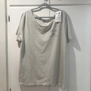 Brandy Melville John Galt T Shirt Grey Nantucket Island 100% Cotton - Picture 1 of 6