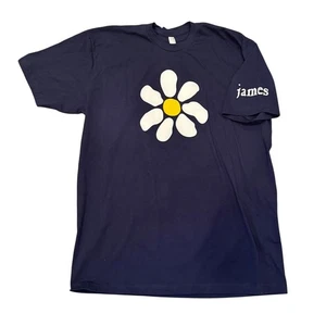 JAMES Britpop Band Blue Flower T-Shirt American Apparel XL UNWORN - Picture 1 of 3