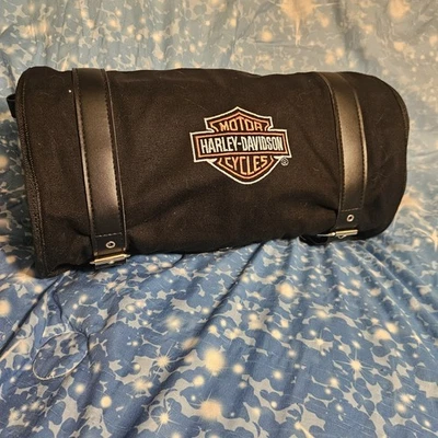 Bolsa de almacenamiento de herramientas de viaje Harley Davidson multiusos enrollable 8 bolsillos con correas Foto 1 de 4
