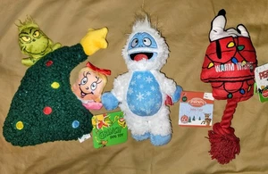 Dr. Suess der Grinch, Snoopy, Rudolph Plüsch Hund Stofftiere Quietscht 3 Stück - Bild 1 von 2