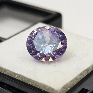 Circón púrpura 6-7 quilates corte redondo para hacer anillo piedra preciosa suelta certificada - Imagen 1 de 9
