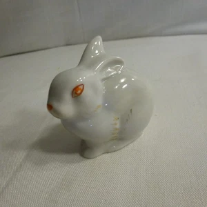 Estatuilla de porcelana soviética en miniatura Polonne vintage ZHK liebre de conejo Ucrania usada en excelente estado - Imagen 1 de 5