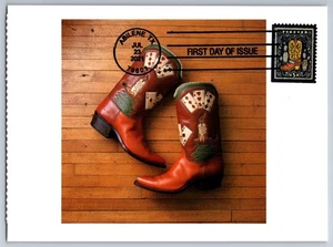 #5617 Western Wear Cowboy Boots FDC Maxi Card - Picture 1 of 2