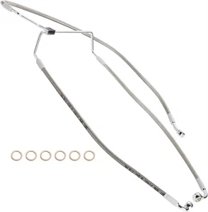 16" Handlebar Front Brake Line Cable 14-23 Road Glide FLTRX / Road King no ABS - Foto 1 di 3