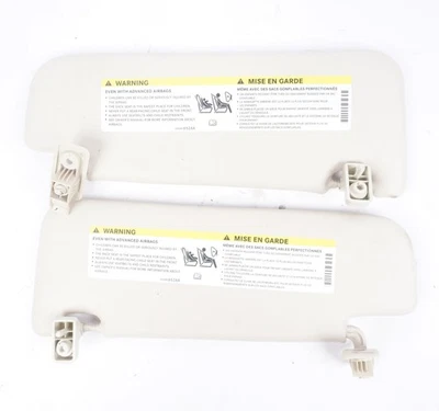 2012 - 2017 Fiat Pop 500 Interior Overhead LH & RH Sun Visor SET Assembly - Image 1 of 4