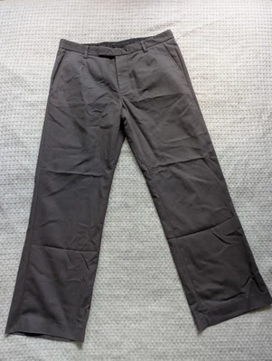 Armani Exchange Pants Mens 34R Button Fly Dress Casual Flat Front Cotton Blend - Image 1 of 4