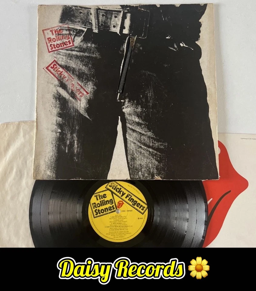 The Rolling Stones - Sticky Fingers 1st UK  *TML* Press Complete A3/B4. VG+/VG+ - Image 1 of 4
