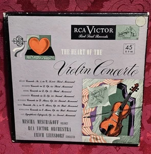 Misha Mischkoff "Heart Of The Piano Concerto" Red Vinyl 45RPM 4 Disc Box Set,RCA - Picture 1 of 15