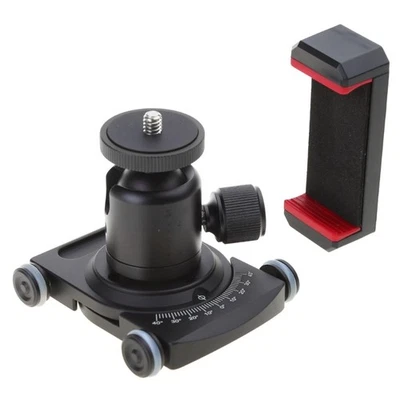 Camera Slider Skater Dolly with Ball Head & Phone Clamp 360° for DSLR Rig Film - Image 1 of 4