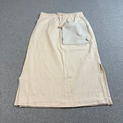 Nike Skirt Womens Small Beige Athleisure Pocket Stretch Modest Streetwear Midi - Image 1 of 4