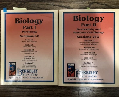 The Berkeley Review (TBR) MCAT Prep Biology Part I & II - New edition - Image 1 of 4