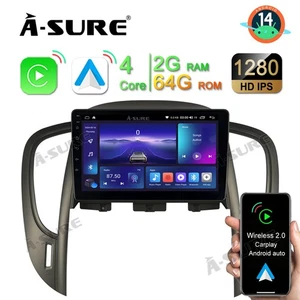Radio estéreo GPS CarPlay 2+64 GB Android 14 para Buick Lacrosse 2010-2013 WIFI DSP - Imagen 1 de 13