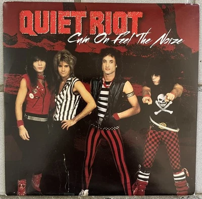 Quiet Riot Come Cum On Feel The Noize b/w Run For Cover Black Vinyl 45 7” Single - Image 1 of 4