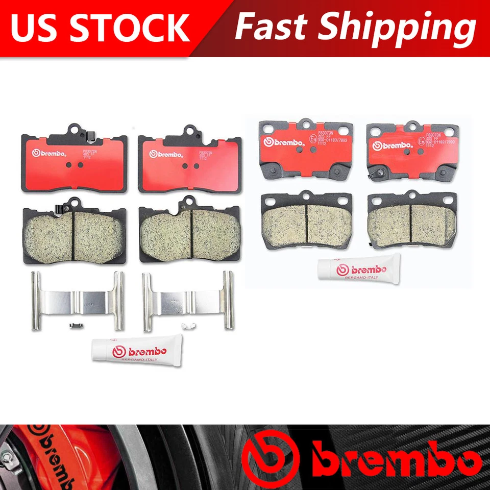 Pastillas de freno Brembo delanteras + traseras de cerámica - Premium OE para Lexus GS430 2006-2007 Foto 1 de 4