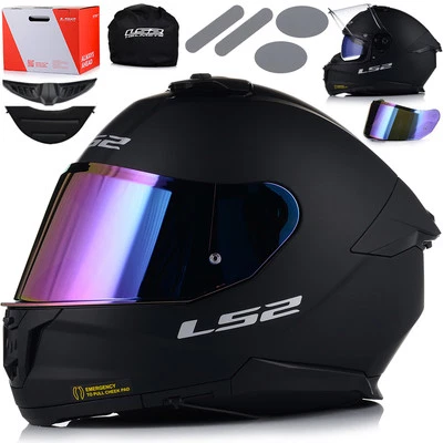 Motorradhelm | LS2 FF808 STREAM II | Integralhelm | mit Sonnenblende + 2 Visiere - Bild 1 von 4