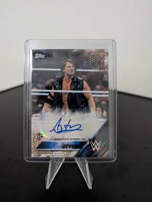 Topps AJ Styles RC Auto Then Now Forever Bronze 2016/50 SP WWE TNA WWF  Foto 1 de 2