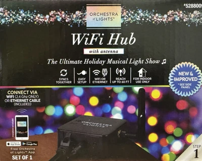 Gemmy Orchestra of Lights WiFi Hub w/Antenna  - New & Improved - Image 1 of 4