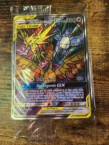 Pokemon Moltres Zapdos & Articuno GX SM210 Sealed Black Star Promo Full Art NM - Bild 1 von 4