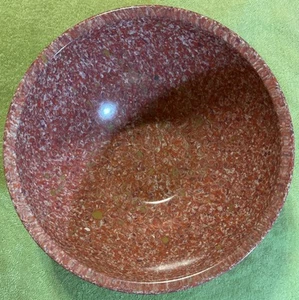 Brookpark Confetti Mixing Bowl 11 1/4” Melamine Salmon Pink Colorway Vintage - Picture 1 of 5