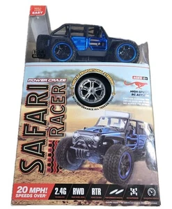 Passeggino ad alta velocità Power Craze Safari Racer - Blu - Telecomando - NUOVO - Foto 1 di 2