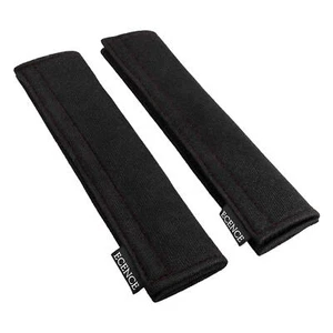 2x Gurtschoner Schwarz mit roter Naht Sicherheitsgurt Gurtpolster Autogurt Gurts - Bild 1 von 8