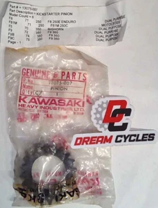 NOS GENUINE Kawasaki 13075-007 Kickstarter Pinion F5 F8 F9 F81M Big Horn Bison - Picture 1 of 1